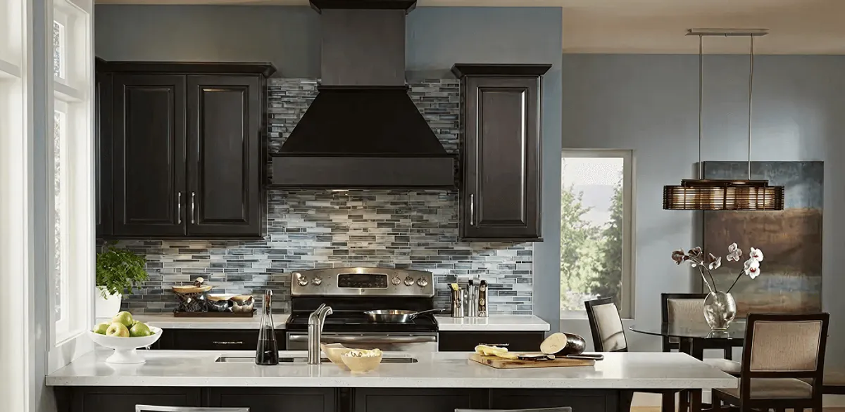 Kitchen cabinet painting and refinishing in a modern kitchen in Nashville, TN
